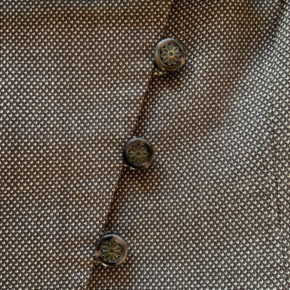 TAHARI Arthur Levine Tweed Wool Poly Lined Blazer Size 14 - Picture 6 of 9